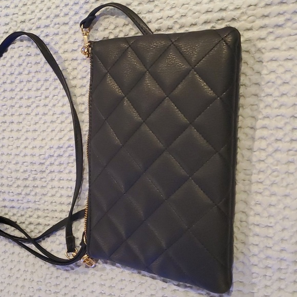 IMAN Crossbody. Black with Gold accents (#8) - Picture 5 of 7